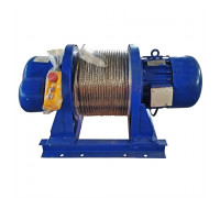 Лебедка электрическая 1500кг  70м с канатом 380В TOR KDJ PRO (усиленный двигатель и редуктор)